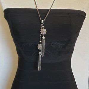 Bebe Black Strapless Gown